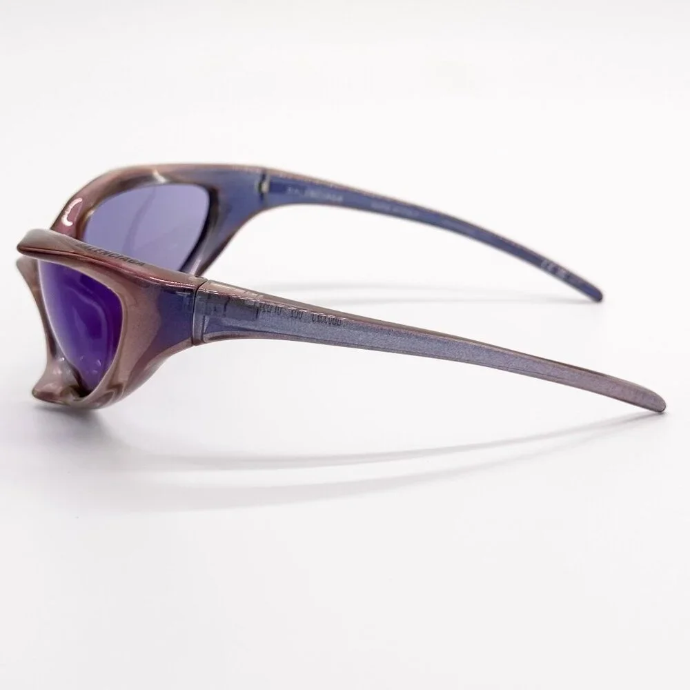 NEW BALENCIAGA SUNGLASSES BB0352S 002 PURPLE UNISEX EYEWEAR - Picture 6 of 11